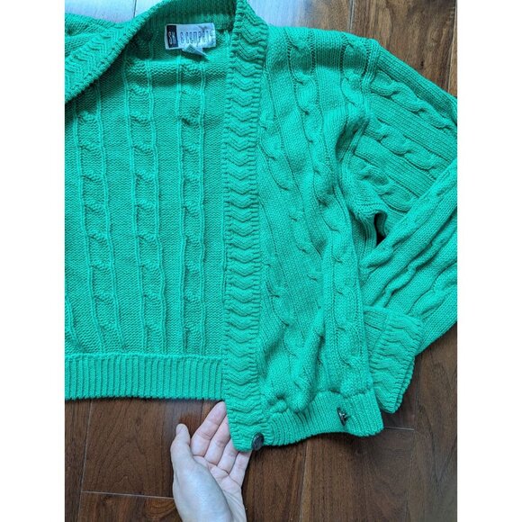 Vintage SK & Company green cardigan size M - Picture 6 of 7
